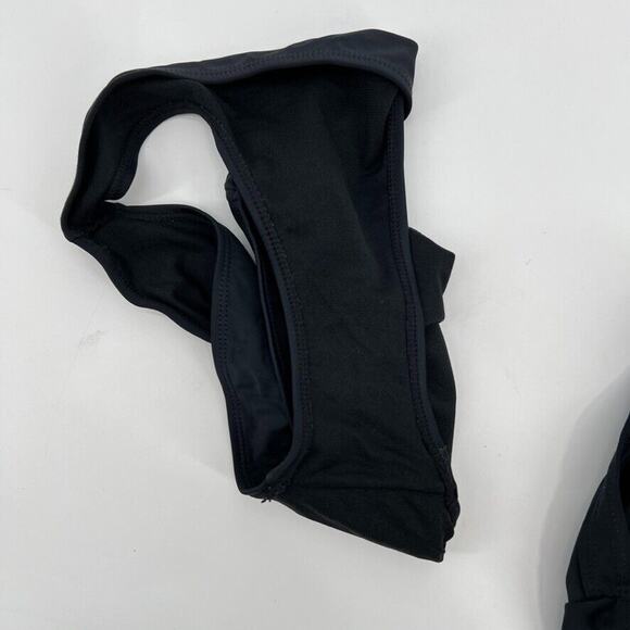 Apollo Swimwear 2 Piece Swim Set Black Halter and Bikini Swim Suit Sz. S - Picture 4 of 7